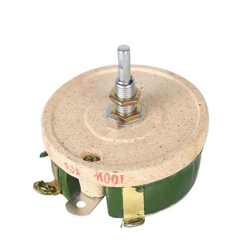 BC1 100W High Power Rotary Rheostat Adjustable Wire Wound Resistor Disc Sliding Variable Resistor (1K) in Kuwait