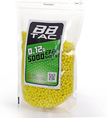 BBTac Airsoft BBS .12g 11,000 طلقة 6 مم لبنادق Airsoft BB الكريات الذخيرة 0.12 جرام خفيفة الوزن in Saudi Arabia