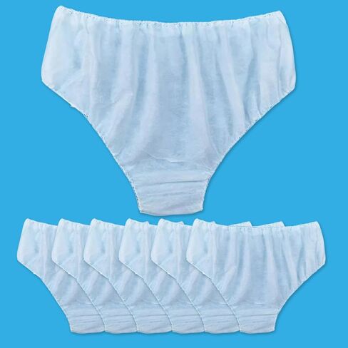 6PCS Women Men Brief White Disposable Non-woven Underwear Paper Underpants for Travel in Saudi Arabia