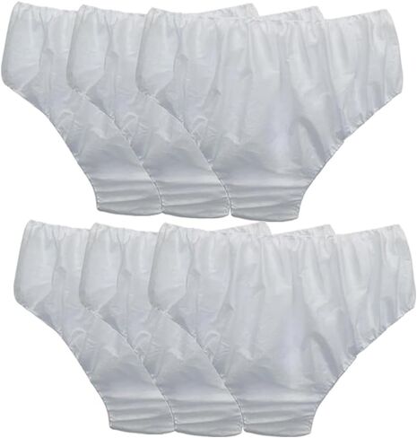 6PCS Women Men Brief White Disposable Non-woven Underwear Paper Underpants for Travel in Saudi Arabia