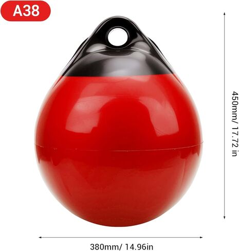 Fabater Boat Bumper Ball, Thickened High Strength Inflatable PVC Round Dock Bumpers, Boat Buoys with Strong Cushioning for Yachts Sailboats Rowboats Ski Boats (#3) in Saudi Arabia