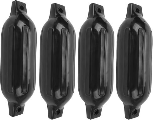 Dioche Boat Bumper 4PC Thick PVC Marine Bumpers for Yachts Pontoons Docks Elliptical Design with Ropes Saltwater for Boats Buoys and Canoes in Saudi Arabia