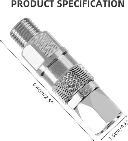 2 Pack Swivel Joint Replacement for Graco Paint Sprayer Accessories, 1/4-Inch 360-Degree Rotating Joint, High-Pressure Spray Gun Hose Connector Accessory for Graco Airless Paint Sprayers in Kuwait