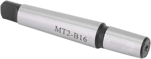 Taper Drill Chuck Arbor Shank, MT2 - B16 Tool Holder Connector, 112mm Length - High Precision Ground, Hardened Steel, Durable for Lathe Machine Use in Kuwait