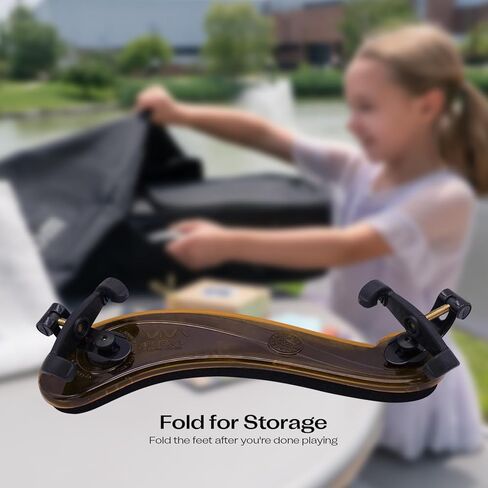 Viva Flex Violin Shoulder Rest – Flexible, Collapsible, Anti-Slip Design – Comfortable, Durable, and Secure Fit for Young Violinists – Made in Europe (1/16-1/32) in Kuwait