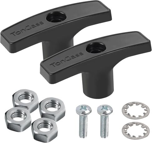 TonGass (2-Pack, Grey RV Waste Valve Handle Replacement for Extension Rod RV Parts Tank Hose Handle Waste Valve Handles Kits with 4 Nuts 2 Screws 2 Gasket in Saudi Arabia