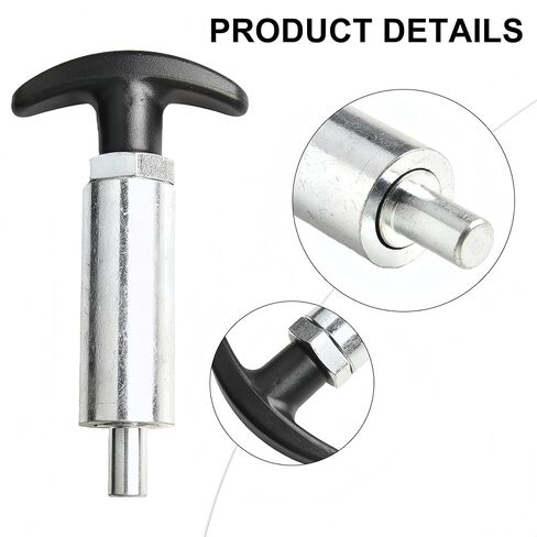 Handle Locking Spring Loaded Pull Pin /Pop Pin Shank,Steel Tire Carrier Pin Handle Knob Round Nut (1Pack, 2/5" Diameter) in Saudi Arabia