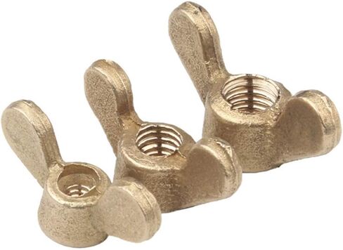 Wing nut, Hand Twist nut, Wing Nut Brass Hand Twist Screw Bolt Cap Nails Components(M6(20pcs)) in Kuwait