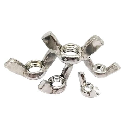 Wing nut, Hand Twist nut, Stainless Steel Adjustable Thumb Nut Hand Tighten Ear Wing(M8-10pcs) in Kuwait