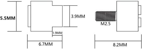 مجموعتان من بدائل المسمار المصنوعة من الفولاذ المقاوم للصدأ M2.5 تناسب تثبيت مقبض السكين in Kuwait