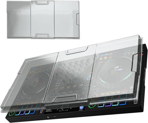 Polycarbonate Dust Cover for Pioneer DJ DDJ-FLX10, Transparent PC Hard Shell DJ Equipment Protective Cover, Dustproof Shockproof Pet-Scratch Spill Resistant for Travel in Kuwait