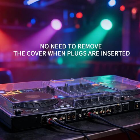 Polycarbonate Dust Cover for Pioneer DJ DDJ-FLX10, Transparent PC Hard Shell DJ Equipment Protective Cover, Dustproof Shockproof Pet-Scratch Spill Resistant for Travel in Kuwait