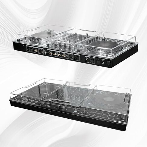 Polycarbonate Dust Cover for Pioneer DJ DDJ-FLX10, Transparent PC Hard Shell DJ Equipment Protective Cover, Dustproof Shockproof Pet-Scratch Spill Resistant for Travel in Kuwait