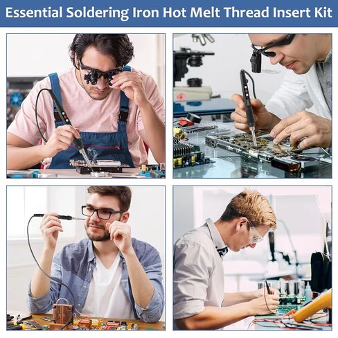 مجموعة أدوات إدخال الحرارة من BestYiJo مع 60 وات ديجيتا للبلاستيك، أطراف إدخال M2-M8 لإصلاح البلاستيك والمشروعات اليدوية | مثالية للهواة والمهندسين in Kuwait