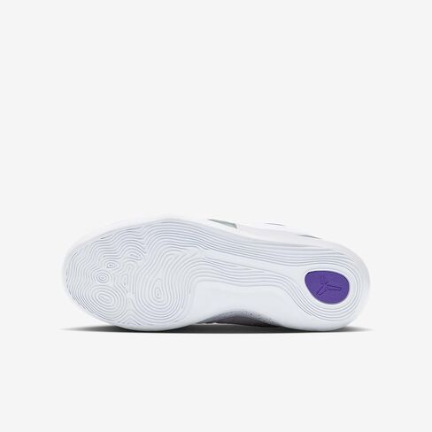 Kobe IX Big Kids' Basketball Shoes (White/Court Purple) in Saudi Arabia