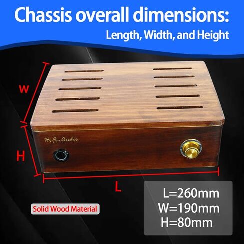 هيكل احترافي لاستوديو الصوت من جانب واحد لتبديد الحرارة، هيكل إمداد مضخم الطاقة DIY PSU Preamp Amp Enclosure سماعة الرأس W175 مكتب تضخيم صندوق HiFi in Saudi Arabia