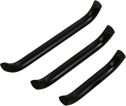 Aluminium Alloy Black Cabinet Kitchen Handles Drawer Pulls Furniture Handle Hardware 1Pcs(7,Hole Pitch 192) in Kuwait