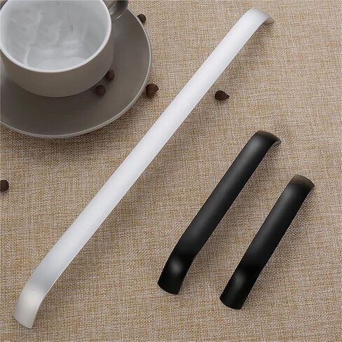 Aluminium Alloy Black Cabinet Kitchen Handles Drawer Pulls Furniture Handle Hardware 1Pcs(7,Hole Pitch 192) in Kuwait