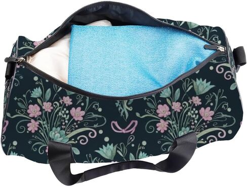 حقيبة من القماش الخشن قابلة للتعبئة بالزهور الرقيقة للنساء، حقائب أكسفورد بحزام كتف قابل للتعديل، حقيبة ظهر قابلة للتحويل، حقيبة حمل لطيفة للسفر في صالة الألعاب الرياضية للنساء in Kuwait