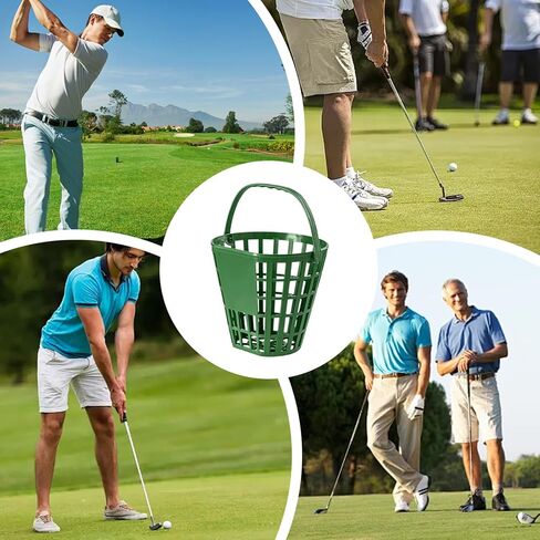 Golf Bucket - Heavy-Duty All-Weather Container | Portable Golf Ball Holder Basket - for Driving Range Office Club Balcony Garage Practice Competition in Saudi Arabia