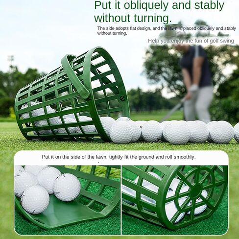 Golf Bucket - Heavy-Duty All-Weather Container | Portable Golf Ball Holder Basket - for Driving Range Office Club Balcony Garage Practice Competition in Saudi Arabia