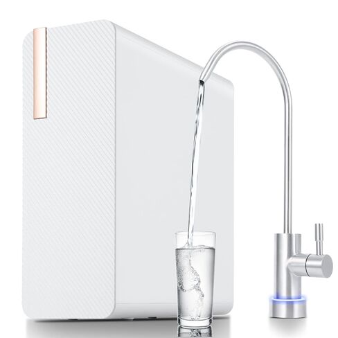 High-Efficiency Reverse Osmosis Water Filter System – 600GPD Tankless Under-Basin Purifier, 2:1 Pure to Drain, 5-Stage Filtration, NSF/FC/SGS Certified, TDS & PFOA/PFOS Reduction, Smart Faucet in Saudi Arabia