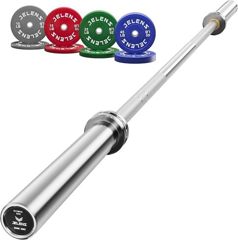 7FT Bar Olympic Barbell, 1000lb Capacity Weight Bar for Strength Training, 2 Inch Strength Training Bar With Knurled Grip for Squats, Deadlifts, Presses, Rows, Curls in Saudi Arabia