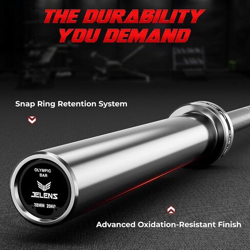 7FT Bar Olympic Barbell, 1000lb Capacity Weight Bar for Strength Training, 2 Inch Strength Training Bar With Knurled Grip for Squats, Deadlifts, Presses, Rows, Curls in Saudi Arabia