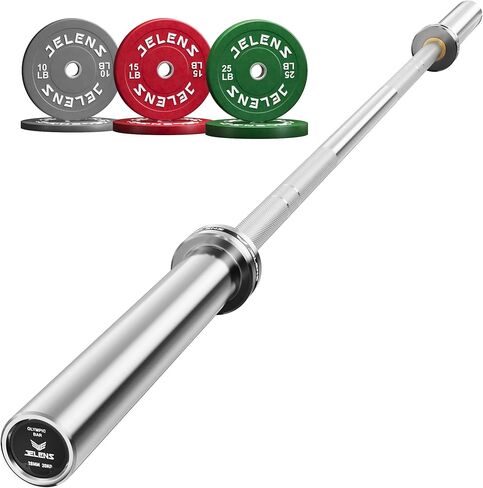 7FT Bar Olympic Barbell, 1000lb Capacity Weight Bar for Strength Training, 2 Inch Strength Training Bar With Knurled Grip for Squats, Deadlifts, Presses, Rows, Curls in Saudi Arabia