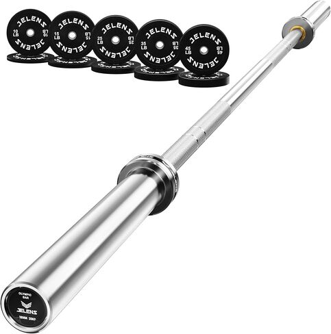 7FT Bar Olympic Barbell, 1000lb Capacity Weight Bar for Strength Training, 2 Inch Strength Training Bar With Knurled Grip for Squats, Deadlifts, Presses, Rows, Curls in Saudi Arabia