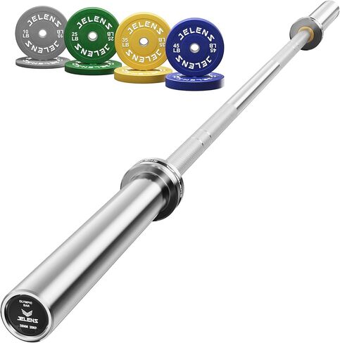 7FT Bar Olympic Barbell, 1000lb Capacity Weight Bar for Strength Training, 2 Inch Strength Training Bar With Knurled Grip for Squats, Deadlifts, Presses, Rows, Curls in Saudi Arabia