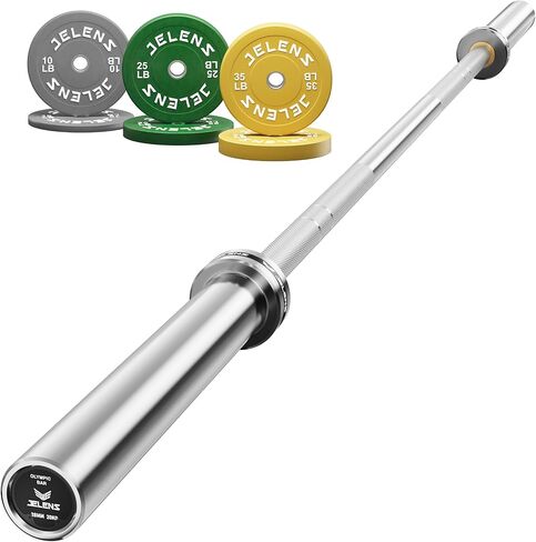 7FT Bar Olympic Barbell, 1000lb Capacity Weight Bar for Strength Training, 2 Inch Strength Training Bar With Knurled Grip for Squats, Deadlifts, Presses, Rows, Curls in Saudi Arabia