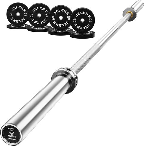 7FT Bar Olympic Barbell, 1000lb Capacity Weight Bar for Strength Training, 2 Inch Strength Training Bar With Knurled Grip for Squats, Deadlifts, Presses, Rows, Curls in Saudi Arabia