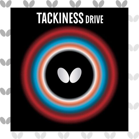 Butterfly Tackiness Drive Table Tennis Rubber - Butterfly Table Tennis Rubber - 1.9 mm - Red or Black - 1 Inverted Table Tennis Rubber Sheet - Professional Table Tennis Rubber in Saudi Arabia