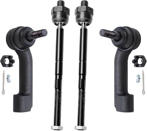 Detroit Axle-Front 4pc Tie Rods for 2009-2014 Ford F-150 ، 2007-2014 Expedition Lincoln Navigator ، 4 Outer & Inner Tie Rod Risplists 2010 2011 2013 2013 in Kuwait