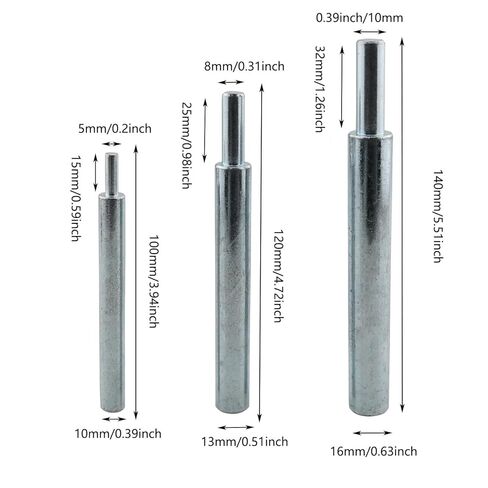 3PCS Insert Anchor Manual Setting Tool for 1/2 3/8 1/4inch Female Threaded Embedded Anchors Cylindrical Internal Breaking Tool for Home DIY Projects and Professional Fixing Tasks in Saudi Arabia
