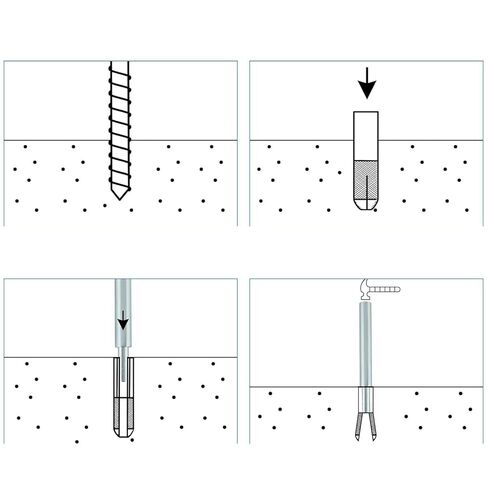 3PCS Insert Anchor Manual Setting Tool for 1/2 3/8 1/4inch Female Threaded Embedded Anchors Cylindrical Internal Breaking Tool for Home DIY Projects and Professional Fixing Tasks in Saudi Arabia
