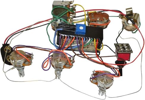 Bartolini HR-5.4AP/918 Preamp Harness - 3-Band EQ w/ 5 Control Knobs & 3-Way Toggle Switch - Active/Passive Switchable - Pre-wired for a Two-Pickup Installation in Kuwait