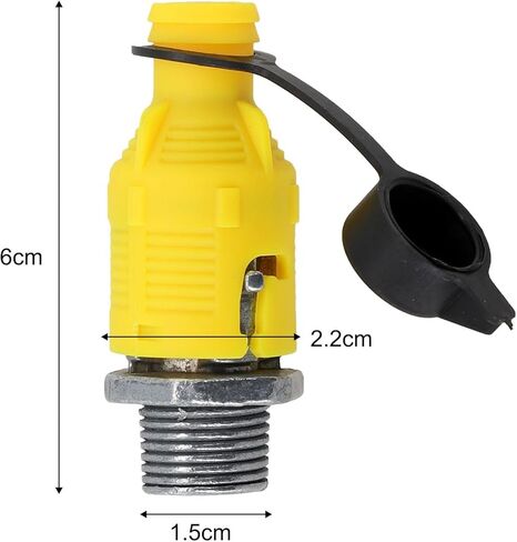 سدادات صمام تصريف الزيت، صمام تغيير الزيت السريع، جزء استبدال صمام تصريف الزيت M-16 لجرار جزازة العشب، متوافق مع MTDCubCadet 125-508 181654 428287 532428287 تغيير سريع بدون فوضى in Kuwait