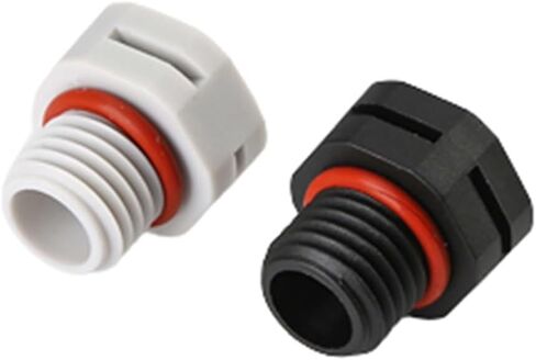 سدادة نايلون M40*1.5 M24 M32 برغي صمام تنفيس الهواء المقاوم للماء في جهاز تنفس بلاستيكي E-PTFE الواقي للإلكترونيات (أبيض، M40X1.52PCS) in Kuwait