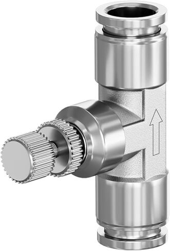 304 stainless steel pneumatic trachea joint speed regulating one-way flow limiting cylinder throttle valve SA-4 6 8 10 12MM(Stainlesssteelsa4) in Kuwait