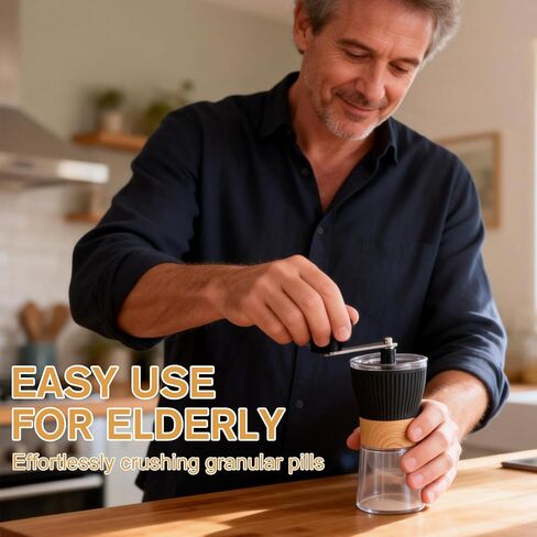 Portable Small Pill Crusher Fine Powder, Grinder to Fine Powder for Elderly, Crushes Multiple Pills, Small and Large Tablets,Great for Feeding Tube, Pets, with Pill Organizer Dispenser in Saudi Arabia