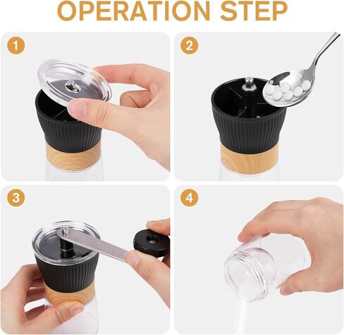 Portable Small Pill Crusher Fine Powder, Grinder to Fine Powder for Elderly, Crushes Multiple Pills, Small and Large Tablets,Great for Feeding Tube, Pets, with Pill Organizer Dispenser in Saudi Arabia