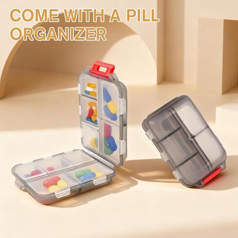 Portable Small Pill Crusher Fine Powder, Grinder to Fine Powder for Elderly, Crushes Multiple Pills, Small and Large Tablets,Great for Feeding Tube, Pets, with Pill Organizer Dispenser in Saudi Arabia