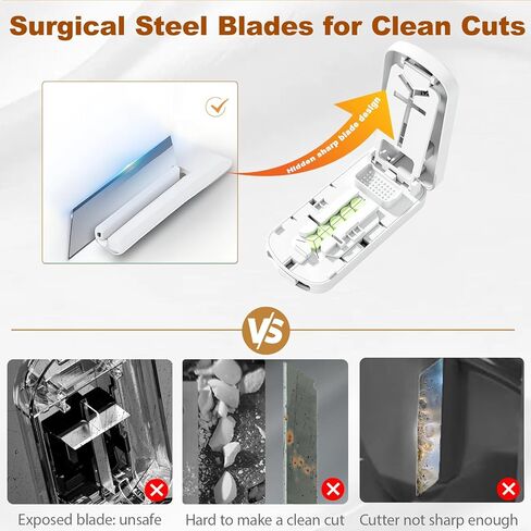 قطاعة حبوب منع الحمل 1/4 للحبوب الصغيرة، مقسم حبوب منع الحمل 1/2 1/3 للحبوب الصغيرة، شفرة من الفولاذ المقاوم للصدأ سهلة القطع للأقراص، كسارة حبوب محمولة سهلة الإمساك مع مساحة تخزين in Kuwait