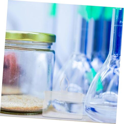 2pcs Glass Weighing Bottles Low Form 50x30mm Laboratory Glass Weighing Jars with Lids for Experiment Sampling and Accurate Measurement in Saudi Arabia