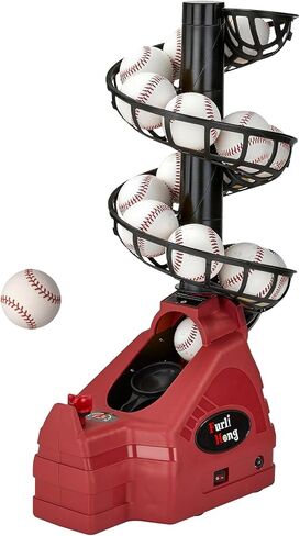 Furlihong 698TPCBH 4-in-1 Toss Machine for Baseball Tennis Pickleball and Cricket, Adjustable Height and Distance, Multi-Sport Training for Family and School Use in Kuwait