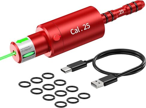 2-in-1 Laser Cartridge with Bore Sighter Suitable for 9mm/38spl/40S&W/10mm/45ACP/22LR/25mm/27mm Caliber, for Shooting Training Practice & Sight Calibration, Rechargeable in Saudi Arabia