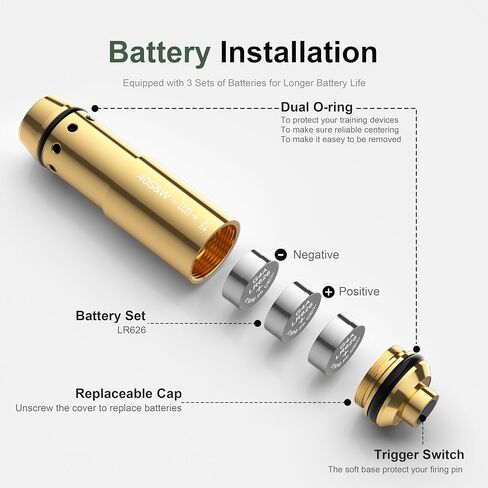خرطوشة تدريب بالليزر 40S&W لنظام التدريب بالليزر على الحرائق الجافة مع 3 مجموعات من البطاريات in Kuwait