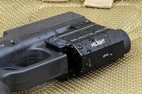 HiLight P10GL Pistol Green Laser Sight Combo مع 500 لومن مصباح يدوي USB قابل لإعادة الشحن للمسدسات المدمجة مثل Glock 19. Class IIIA <5mW in Kuwait